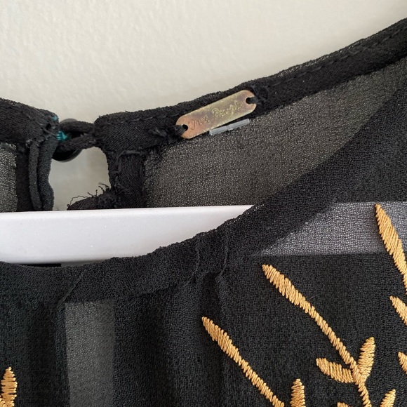 Free people Embroidered Black dress - Picture 8 of 8